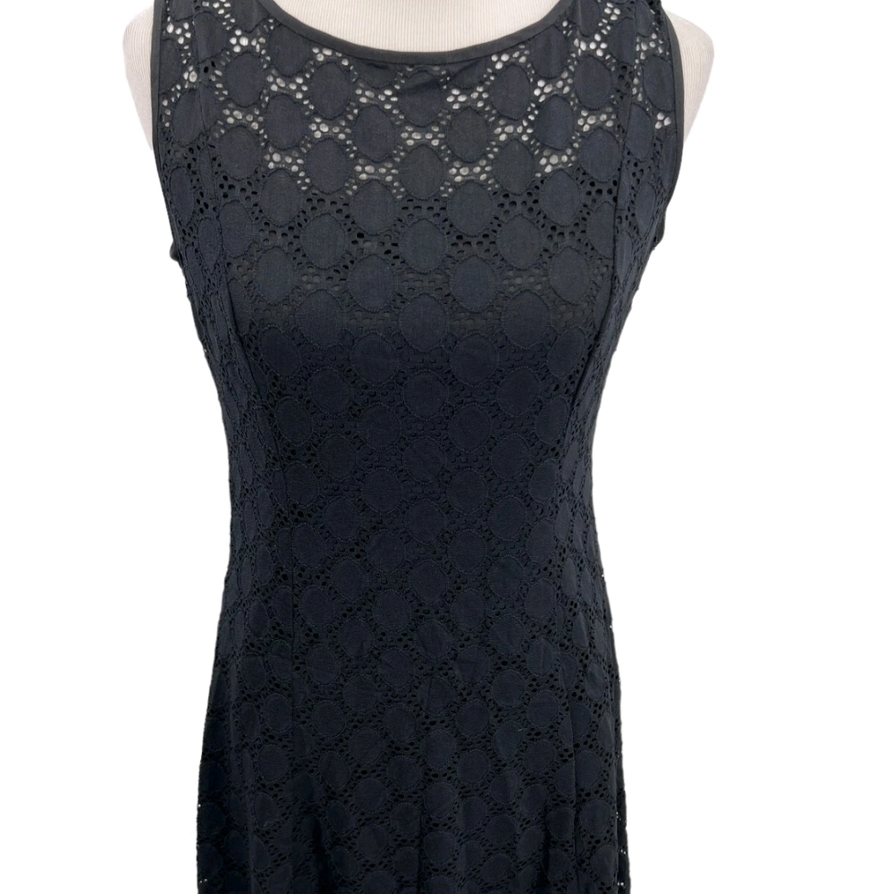 Ronni Nicole Black Eyelet Dress